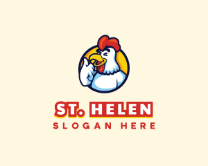 Chicken Food Restaurant logo design