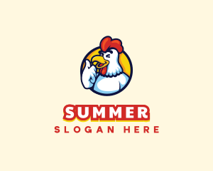 Chicken Food Restaurant logo design