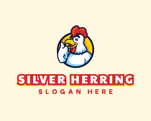 Chicken Food Restaurant logo design