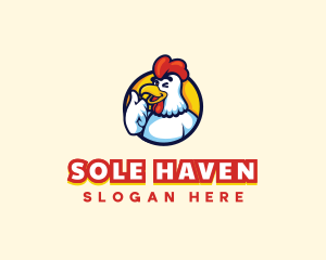 Chicken Food Restaurant logo design