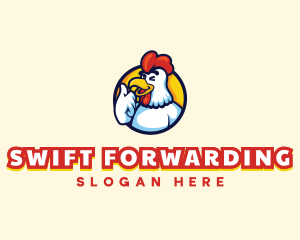 Chicken Food Restaurant logo design