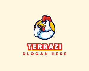 Chicken Food Restaurant logo design