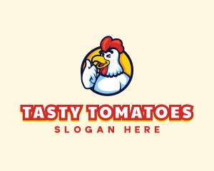 Chicken Food Restaurant logo design