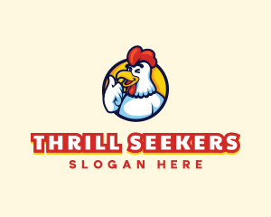 Chicken Food Restaurant logo design