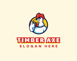 Chicken Food Restaurant logo design