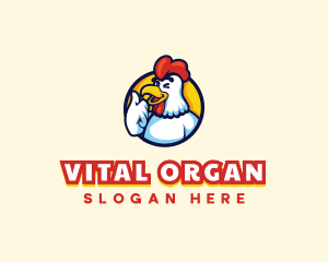 Chicken Food Restaurant logo design