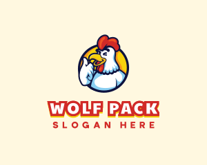 Chicken Food Restaurant logo design