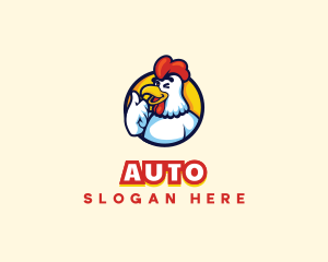 Chicken Food Restaurant logo design