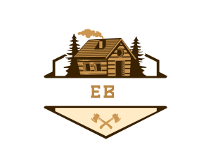 Cabin Woodworking Axe Logo