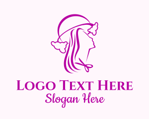 Hair Stylist - Lady Hair Salon logo design