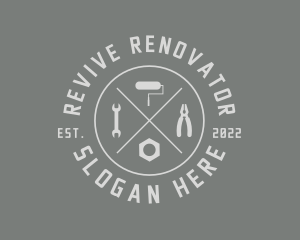 Renovator - Hardware Construction Tools logo design