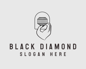 Hand Diamond Jewelry logo design