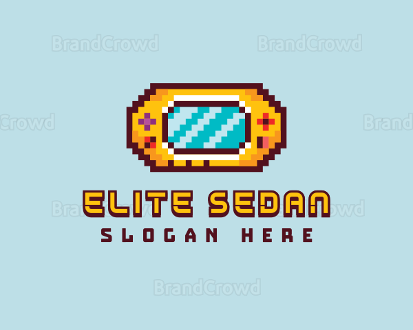 Retro Pixel Gaming Console Logo