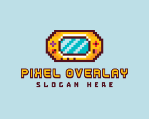 Retro Pixel Gaming Console logo design