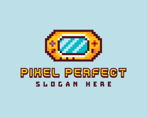 Retro Pixel Gaming Console logo design