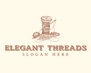 Needle Thread Dressmaker logo design