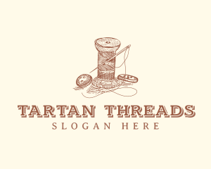 Needle Thread Dressmaker logo design