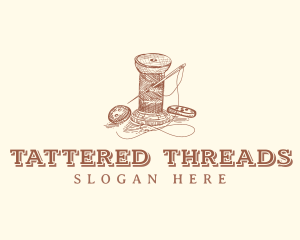 Needle Thread Dressmaker logo design