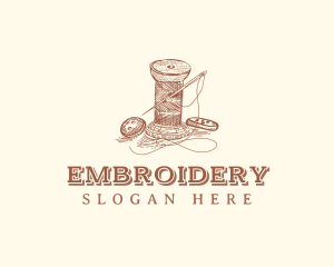 Needle Thread Dressmaker logo design