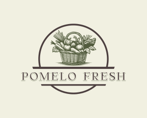 Fresh Vegetable Basket logo design