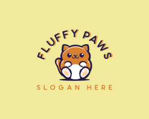 Fluffy - Fluffy Cat Pet logo design