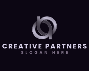 Partners - Creative Loop Letter AB logo design