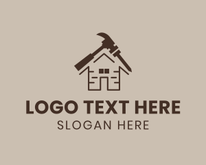 Land Developer - House Repair Tools logo design
