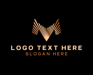 Elegant - Elegant Sunburst Letter M logo design