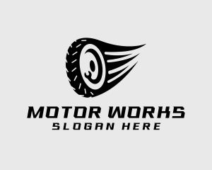 Motor - Speed Tire Motor Wheel logo design