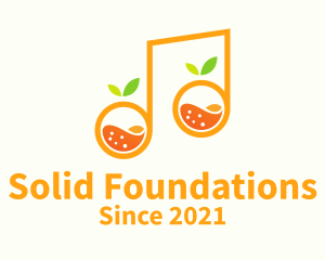 Juice Stand - Orange Note Juice logo design