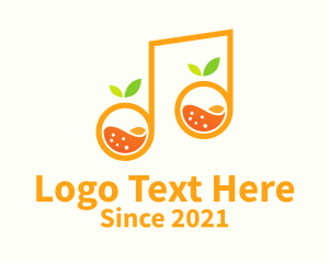 Quencher - Orange Note Juice logo design