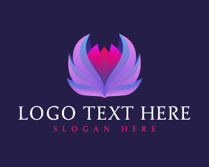 Healing - Lotus Flower Wellness logo design