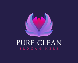 Cleanser - Lotus Flower Wellness logo design