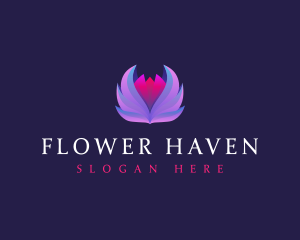 Lotus Flower Wellness logo design