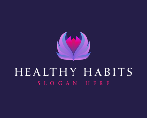 Lotus Flower Wellness logo design