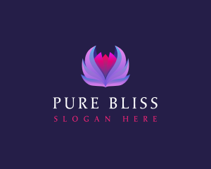 Lotus Flower Wellness logo design