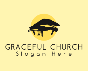 Grand Piano Musical Logo