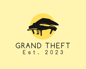 Grand Piano Musical logo design