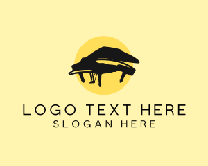 Pianist - Grand Piano Musical logo design