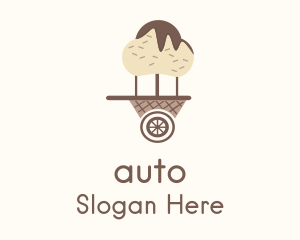 Ice Cream Cart  Logo