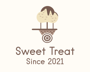 Ice Cream Cart  logo design