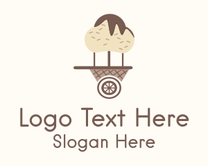 Ice Cream Cart  Logo