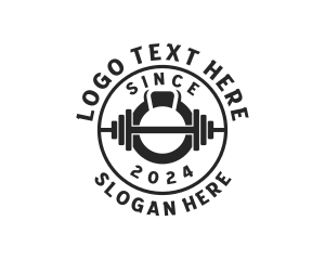 Workout - Bodybuilding Gym Weightlifter logo design