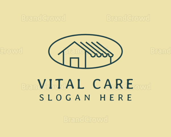 Minimalist House Roof Logo