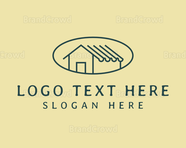 Minimalist House Roof Logo