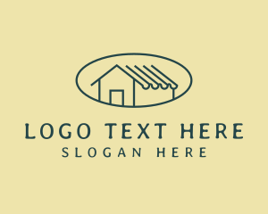 House - Minimalist House Roof logo design