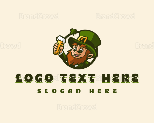 Irish Leprechaun Beer Logo