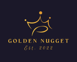 Elegant Golden Crown  logo design