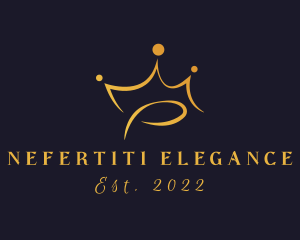 Elegant Golden Crown  logo design