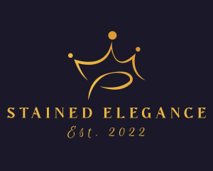 Elegant Golden Crown  logo design